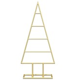 VidaXL Metalen kerstboom met standaard Goud 60 cm Poedergecoat staal