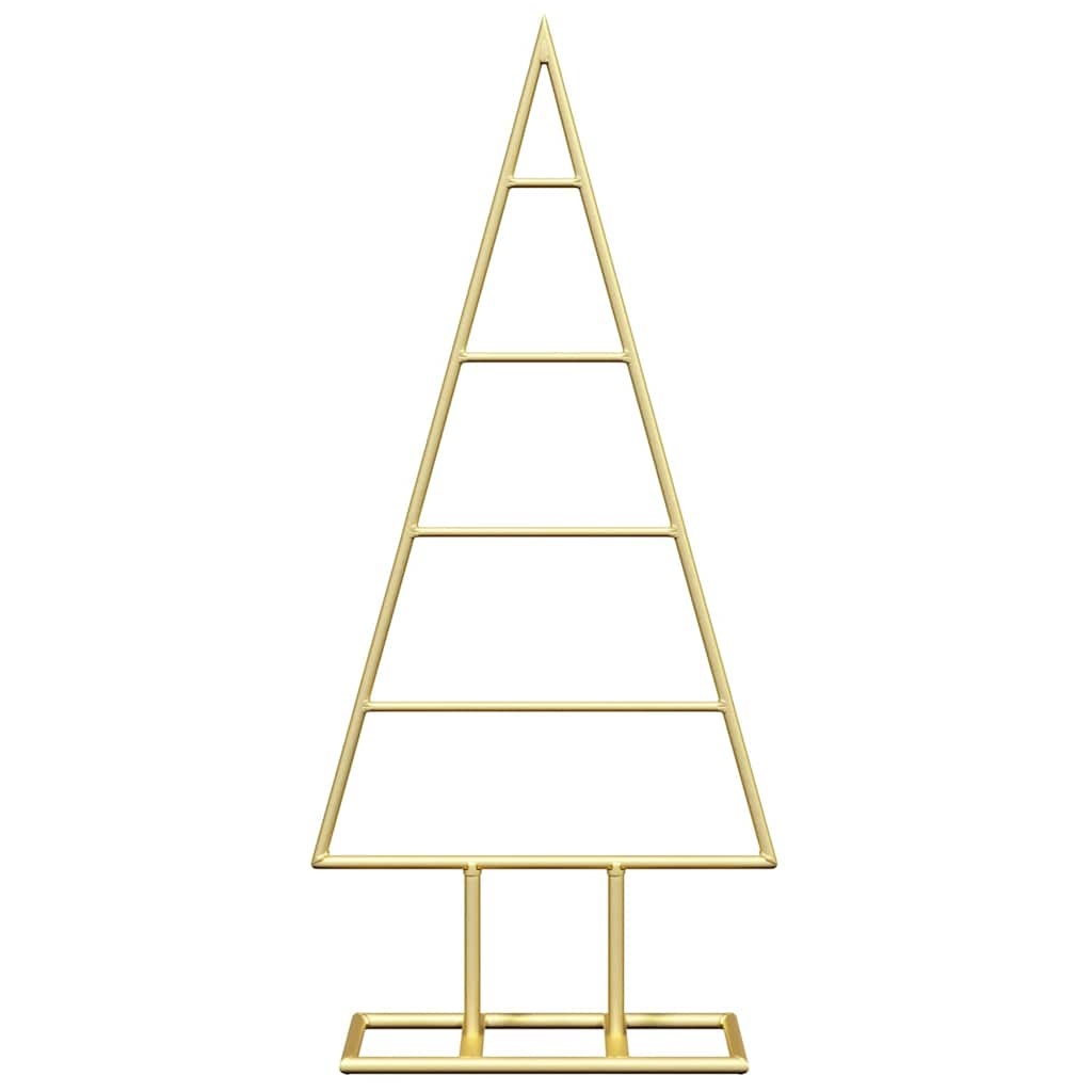 VidaXL Metalen kerstboom met standaard Goud 60 cm Poedergecoat staal