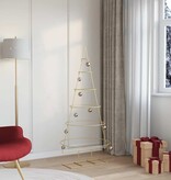 VidaXL Metalen kerstboom met standaard Goud 150 cm Poedergecoat staal