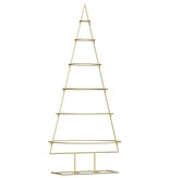 VidaXL Metalen kerstboom met standaard Goud 150 cm Poedergecoat staal