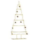 VidaXL Metalen kerstboom met standaard Goud 150 cm Poedergecoat staal