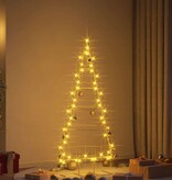 VidaXL Metalen kerstboom met standaard Goud 150 cm Poedergecoat staal