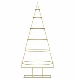 VidaXL Metalen kerstboom met standaard Goud 150 cm Poedergecoat staal
