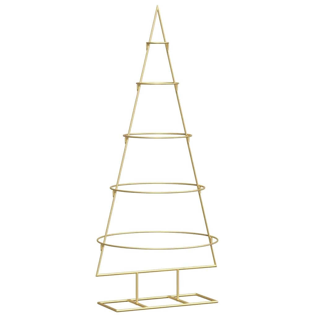 VidaXL Metalen kerstboom met standaard Goud 125 cm Poedergecoat staal