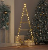 VidaXL Metalen kerstboom met standaard Goud 125 cm Poedergecoat staal