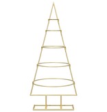 VidaXL Metalen kerstboom met standaard Goud 90 cm Poedergecoat staal