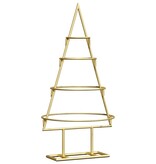 VidaXL Metalen kerstboom met standaard Goud 60 cm Poedergecoat staal