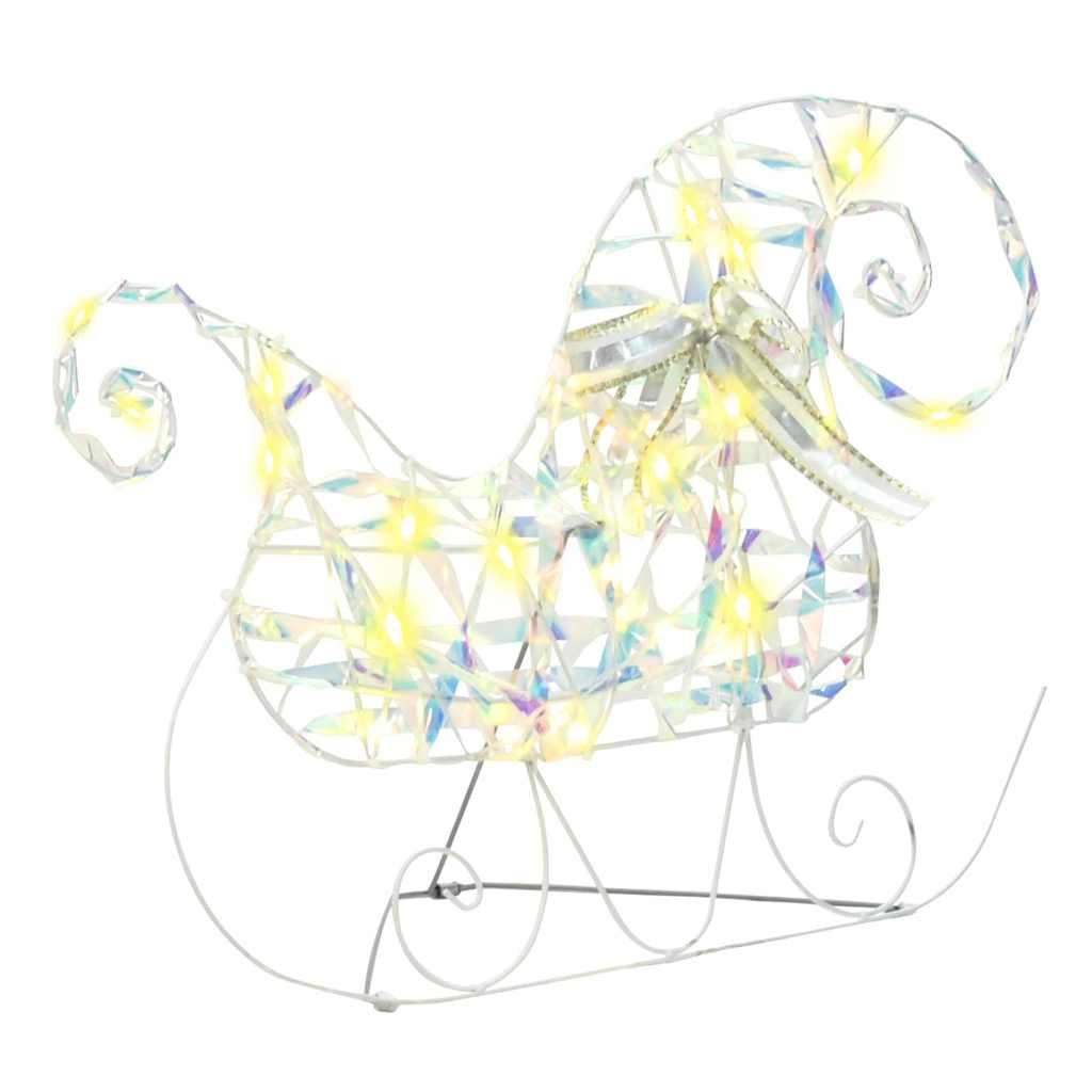 VidaXL LED Rendieren met 60 LED 3 pcs Warmwit PET