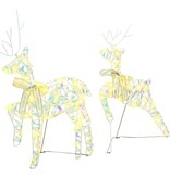 VidaXL LED Rendieren met 40 LED 2 pcs Warmwit PET