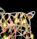 VidaXL LED Rendieren met 40 LED 2 pcs Warmwit PET