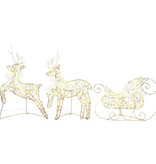 VidaXL LED Rendieren met 60 LED 3 pcs Warmwit PET