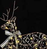 VidaXL LED Rendieren met 60 LED 3 pcs Warmwit PET