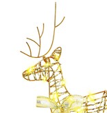 VidaXL LED Rendieren met 40 LED 2 pcs Warmwit PET