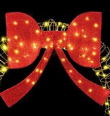 VidaXL Krans met 150 LED Warmwit 120 cm Rattan