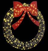 VidaXL Krans met 150 LED Warmwit 120 cm PET