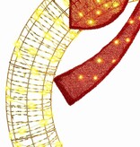 VidaXL Krans met 150 LED Warmwit 120 cm PET