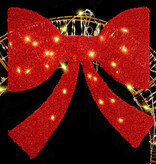 VidaXL Krans met 80 LED Warmwit 90 cm PET