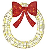 VidaXL Krans met 60 LED Warmwit 75 cm PET