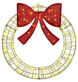 VidaXL Krans met 60 LED Warmwit 75 cm PET