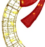 VidaXL Krans met 60 LED Warmwit 75 cm PET