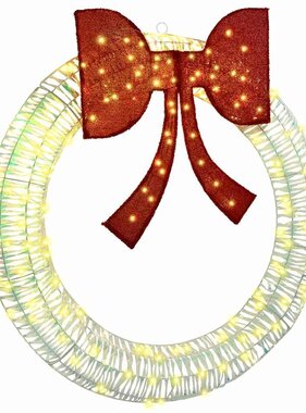 VidaXL Krans met 150 LED Warmwit 120 cm PET