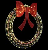 VidaXL Krans met 150 LED Warmwit 120 cm PET