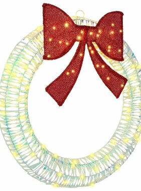 VidaXL Krans met 80 LED Warmwit 90 cm PET