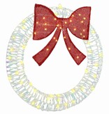 VidaXL Krans met 60 LED Warmwit 75 cm PET