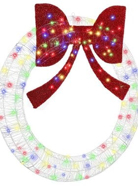 VidaXL Krans met 150 LED Multikleur 120 cm Acryl