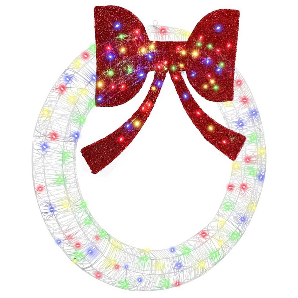 VidaXL Krans met 150 LED Multikleur 120 cm Acryl