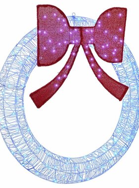 VidaXL Krans met 150 LED Blauw 120 cm Acryl