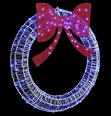 VidaXL Krans met 150 LED Blauw 120 cm Acryl