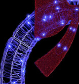 VidaXL Krans met 150 LED Blauw 120 cm Acryl