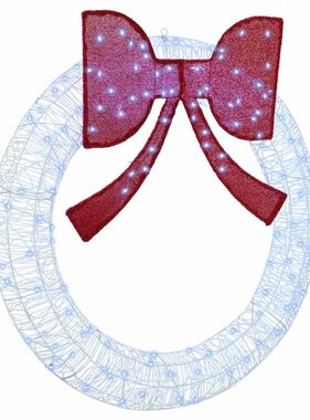 VidaXL Krans met 150 LED Koudwit 120 cm Acryl