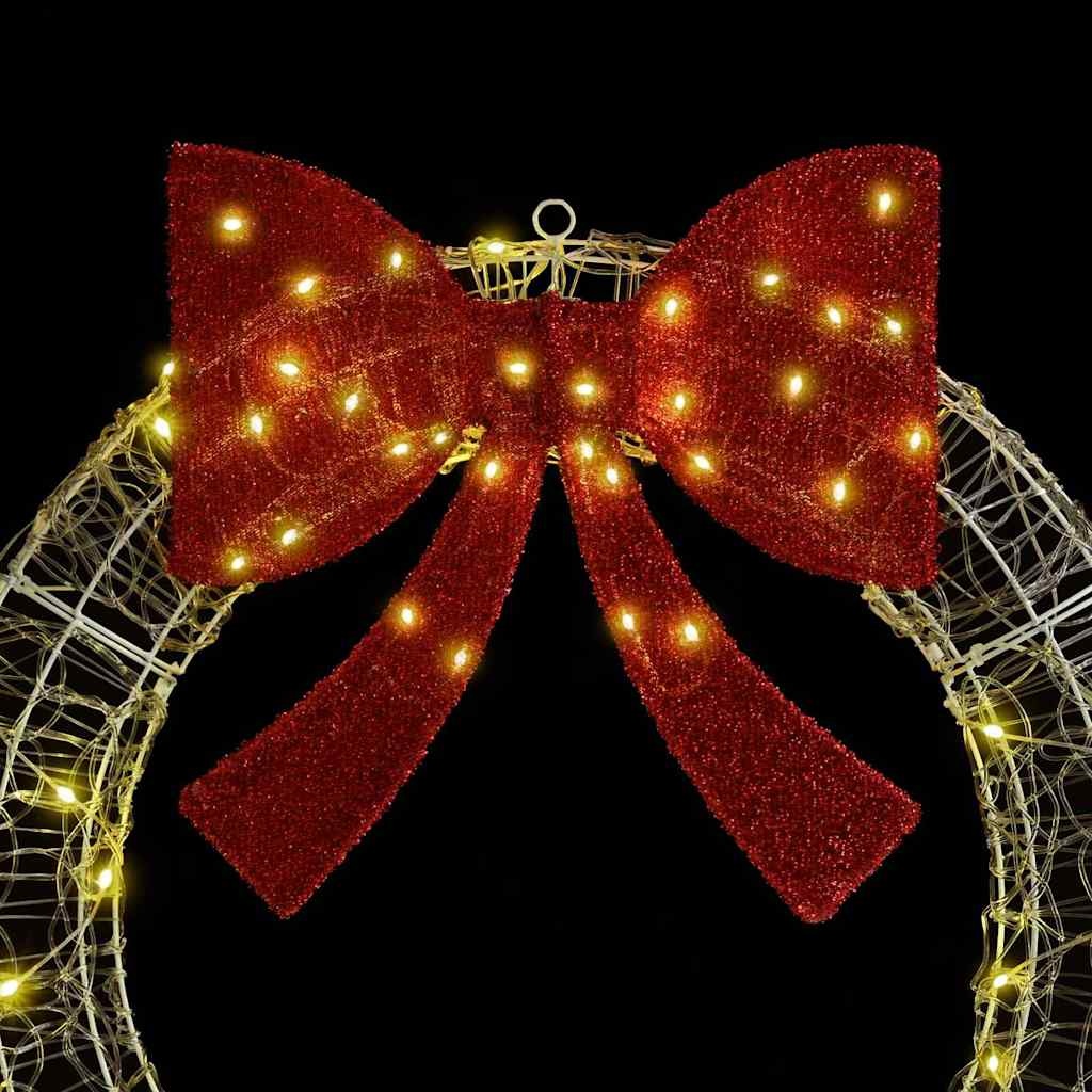 VidaXL Krans met 150 LED Warmwit 120 cm Acryl