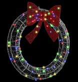 VidaXL Krans met 80 LED Multikleur 90 cm Acryl