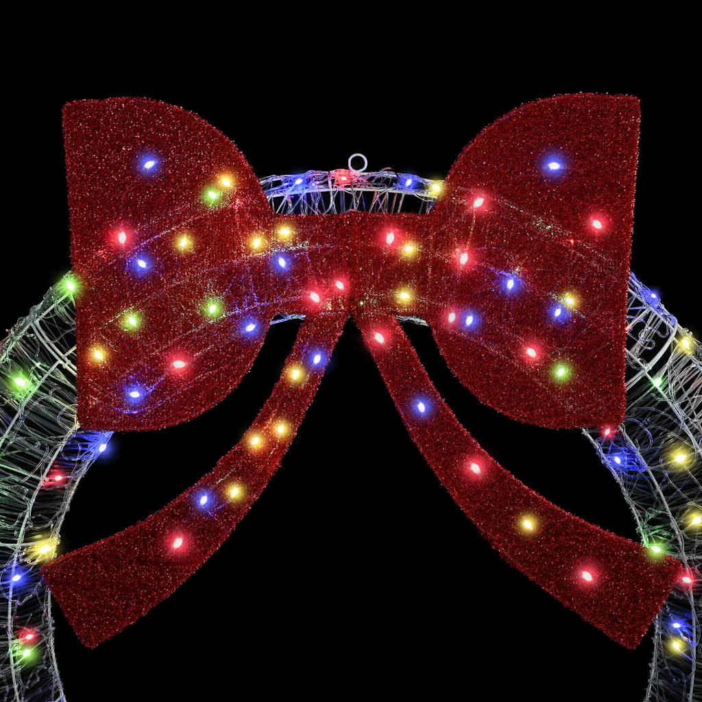 VidaXL Krans met 80 LED Multikleur 90 cm Acryl