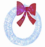 VidaXL Krans met 80 LED Blauw 90 cm Acryl