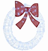 VidaXL Krans met 80 LED Koudwit 90 cm Acryl