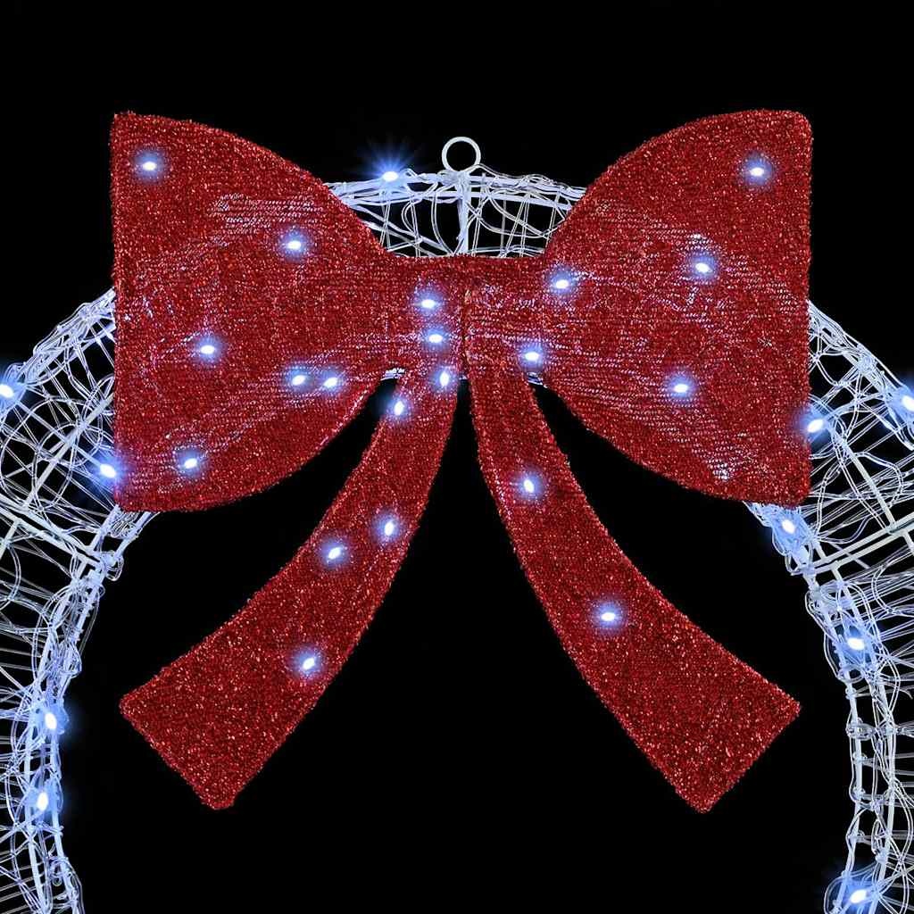 VidaXL Krans met 80 LED Koudwit 90 cm Acryl