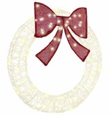 VidaXL Krans met 80 LED Warmwit 90 cm Acryl