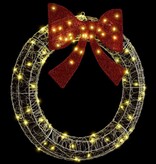 VidaXL Krans met 80 LED Warmwit 90 cm Acryl