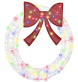 VidaXL Krans met 60 LED Multikleur 75 cm Acryl
