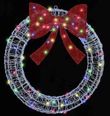 VidaXL Krans met 60 LED Multikleur 75 cm Acryl