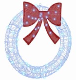 VidaXL Krans met 60 LED Blauw 75 cm Acryl