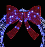 VidaXL Krans met 60 LED Blauw 75 cm Acryl