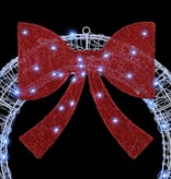 VidaXL Krans met 60 LED Koudwit 75 cm Acryl