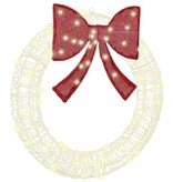 VidaXL Krans met 60 LED Warmwit 75 cm Acryl