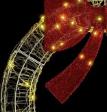 VidaXL Krans met 60 LED Warmwit 75 cm Acryl