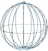 VidaXL Bal met 192 LED Koudwit 60 cm Metaal